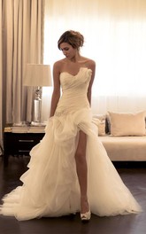 Sweetheart Tulle  Sleeveless Wedding Gown