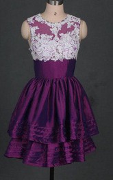Short Eggplant Taffeta Prom Hot Cheap Bridesmaid Under 150 Cute Junior Gowns For Pageant Party Dress