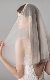 Soft Simple Style Two Tier Shoulder Veil