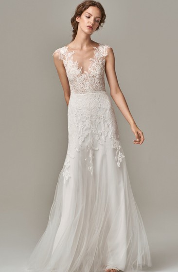 best wedding dresses for flat chest