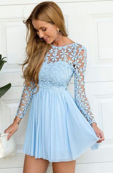 light blue homecoming dress