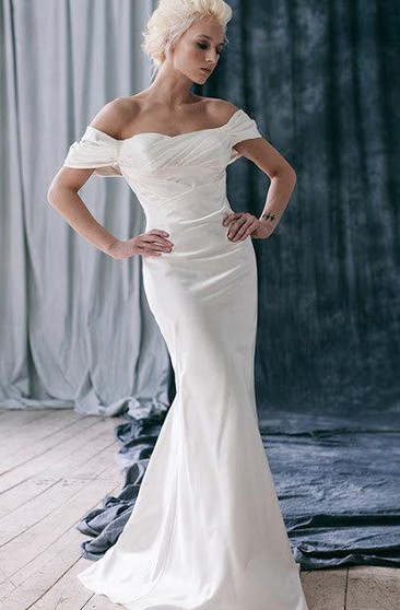 off the shoulder mermaid wedding dresses