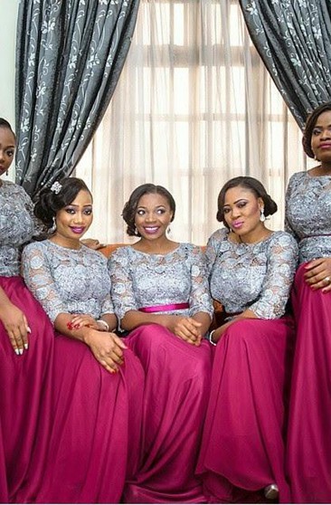 fuchsia bridesmaid dress