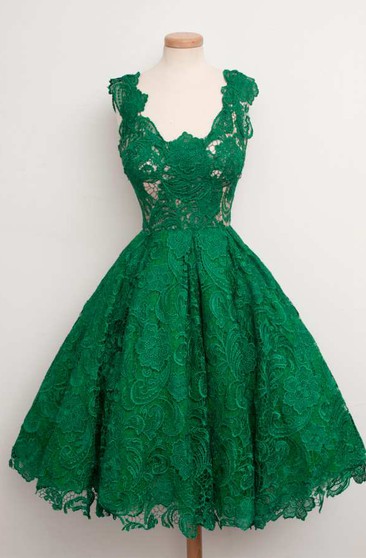 forest green formal dress