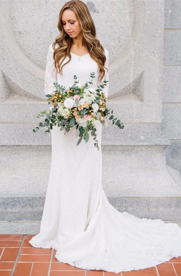 lds modest wedding dresses