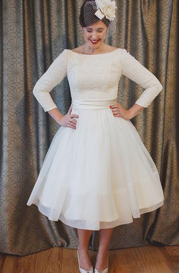 Featured image of post Knee Length Wedding Dress Plus Size / Find plus size wedding dresses to fit you perfect?
