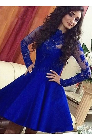 cobalt blue homecoming dress