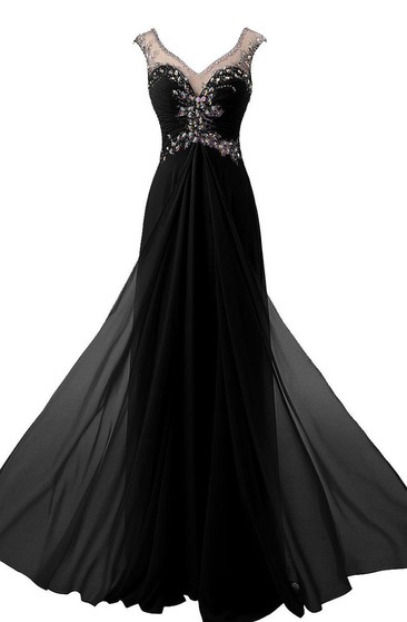 black beaded top formal