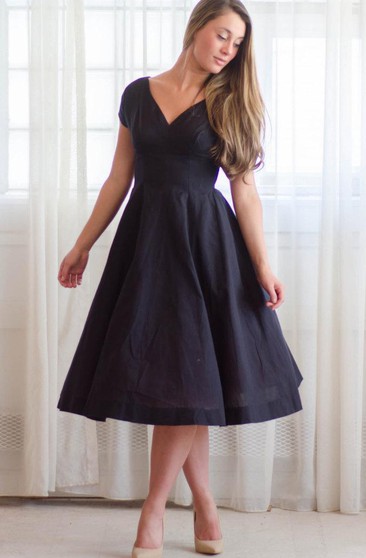 plus size tea length bridesmaid dresses