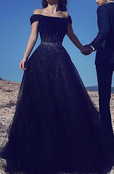 midnight blue prom dresses