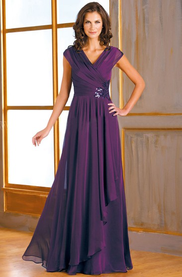plum gowns