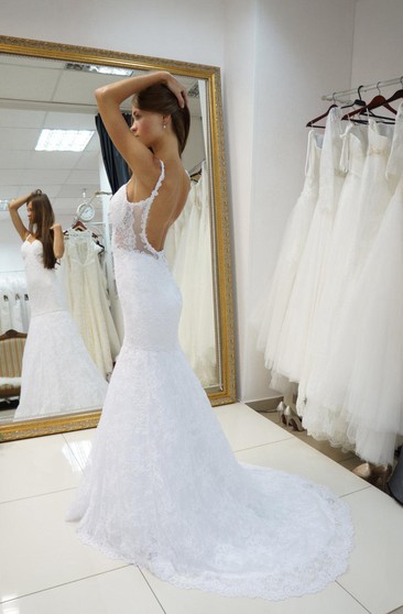 low back bridal gowns