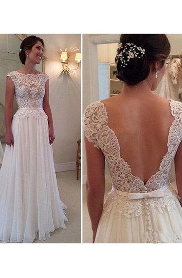 white long evening gown