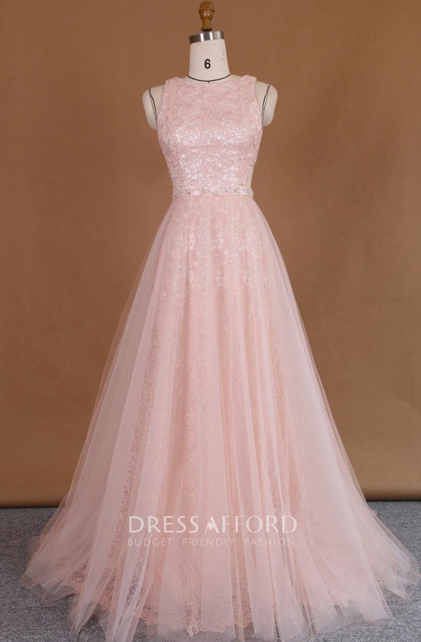 long netted dress