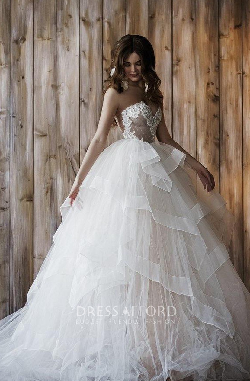 removable tulle wedding skirt